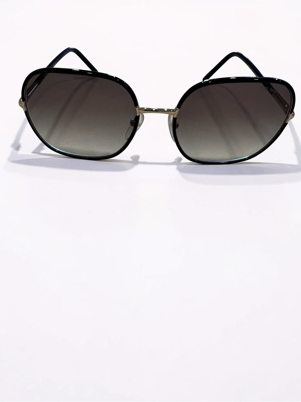 Prada Women's Black Gradient Lens Sunglasses - Fashionable Metal Frame